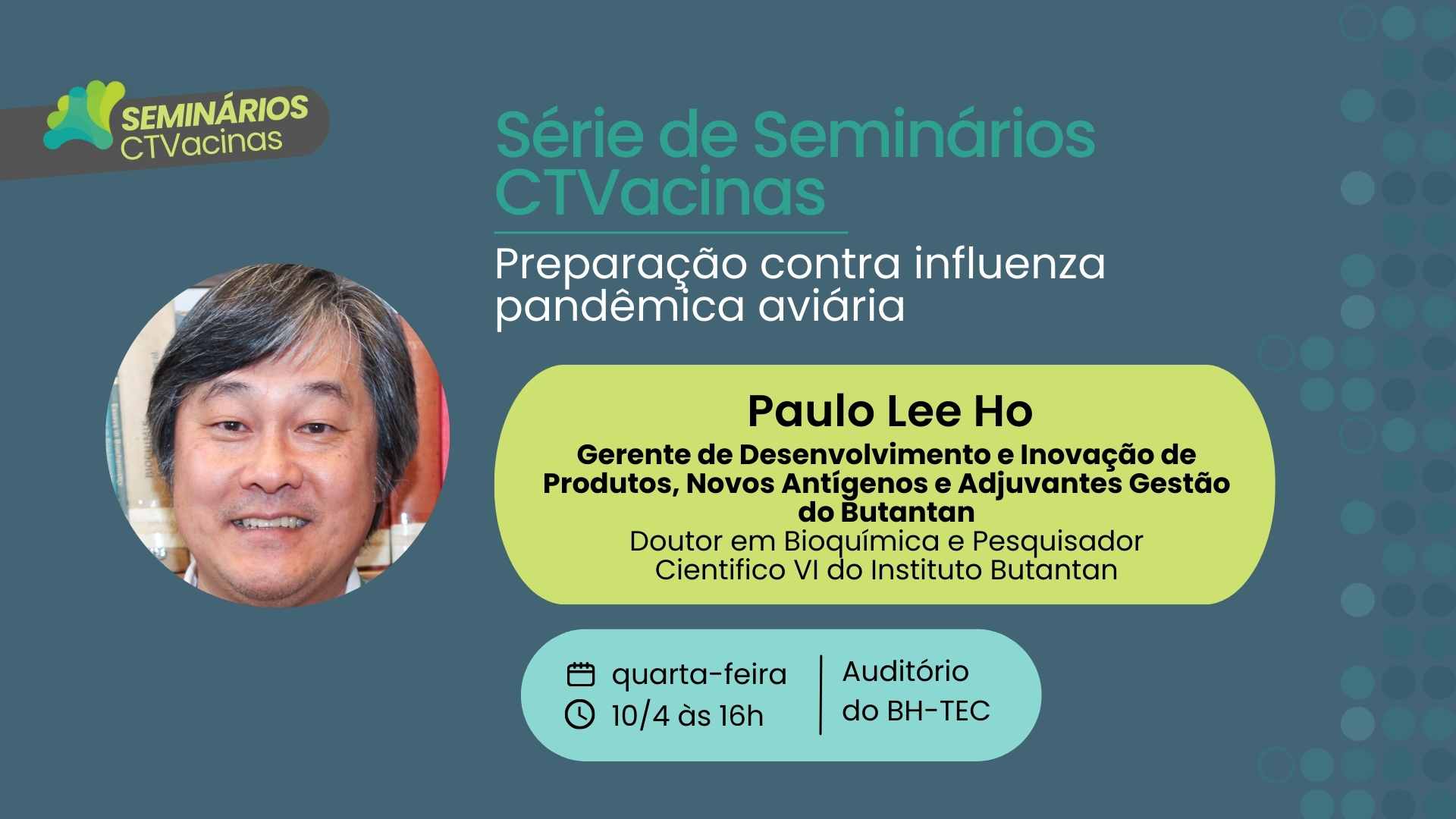 Série De Seminários: Preparação Contra Influenza Pandêmica Aviária Com Paulo Lee Ho