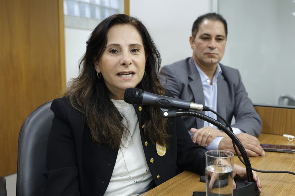 Ana Paula Fernandes fala durante audiência pública na ALMG
