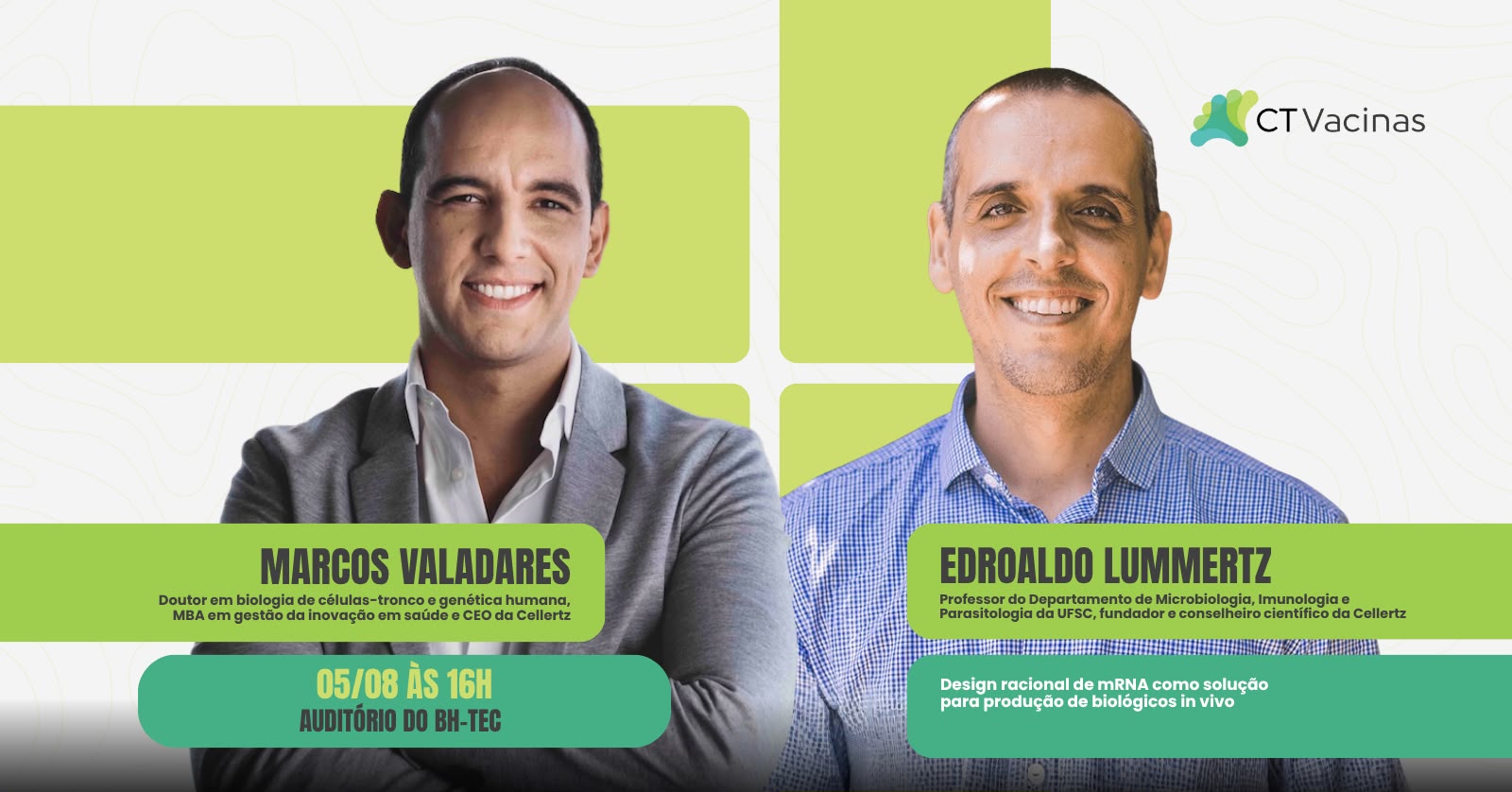 card sympla e site marcos e edroaldo seminario